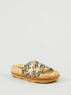 Sandalen 'Wavy' Beige/Multi