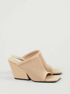 Sandalette 'Mesh Knitted Mat' Beige
