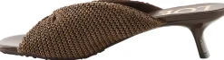 Sandaletten Paula's Ibiza 'Pebble Soft Slide 45' Dunkelbraun