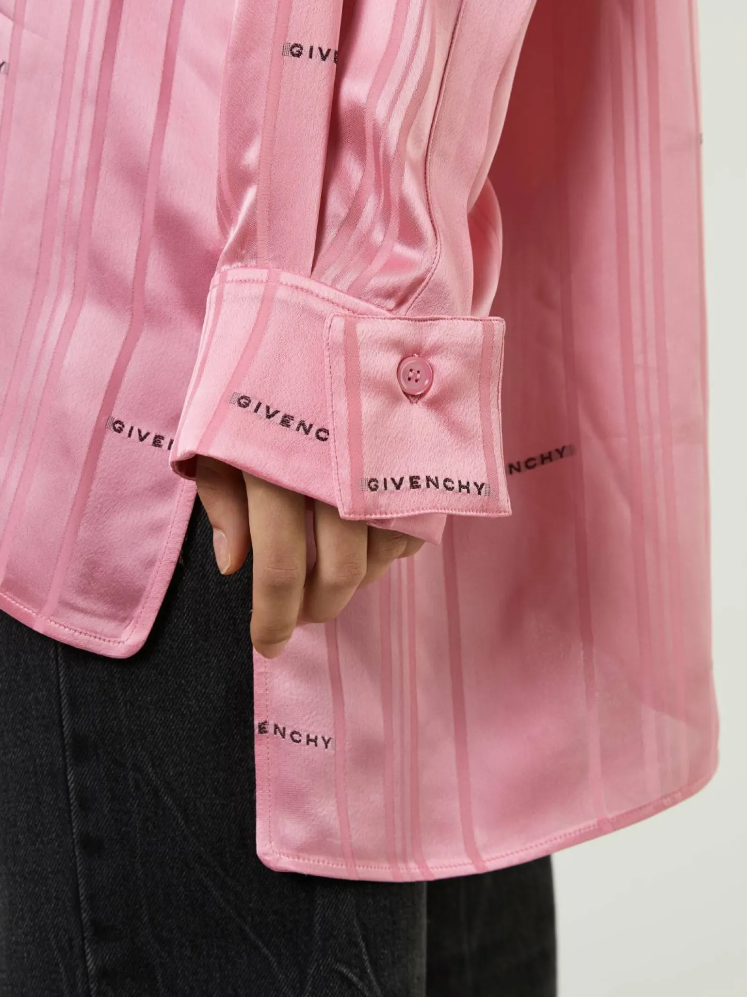 Satin-Hemd Pink