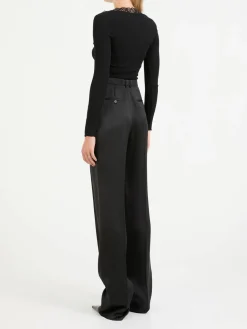 Satinhose Schwarz