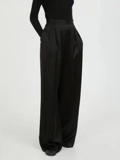 Satinhose Schwarz