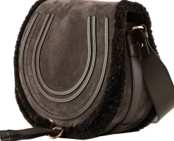 Satteltasche 'Marcie' mit Lammfellbesatz Kohl Brown