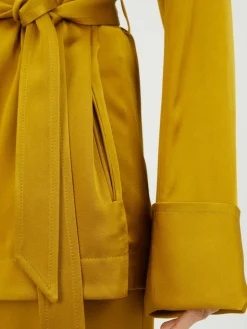 Schimmernde Jacke mit Kapuze Vert Mousse