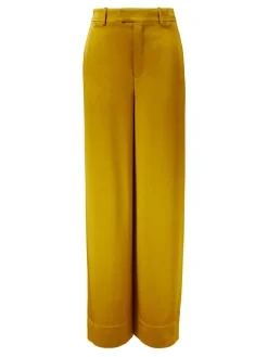 Schimmernde Stoffhose Vert Mousse