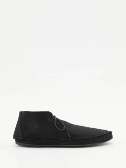 Schnürschuhe 'Tyler' aus Veloursleder Schwarz