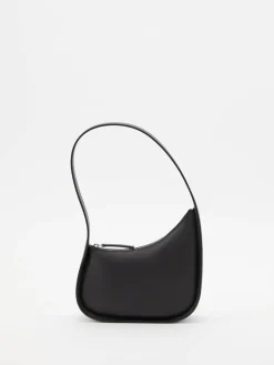 Schultertasche 'Half Moon' Schwarz