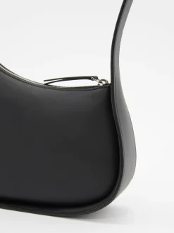 Schultertasche 'Half Moon' Schwarz