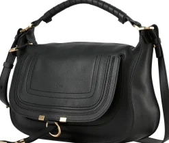 Schultertasche 'Marcie Hobo' Schwarz