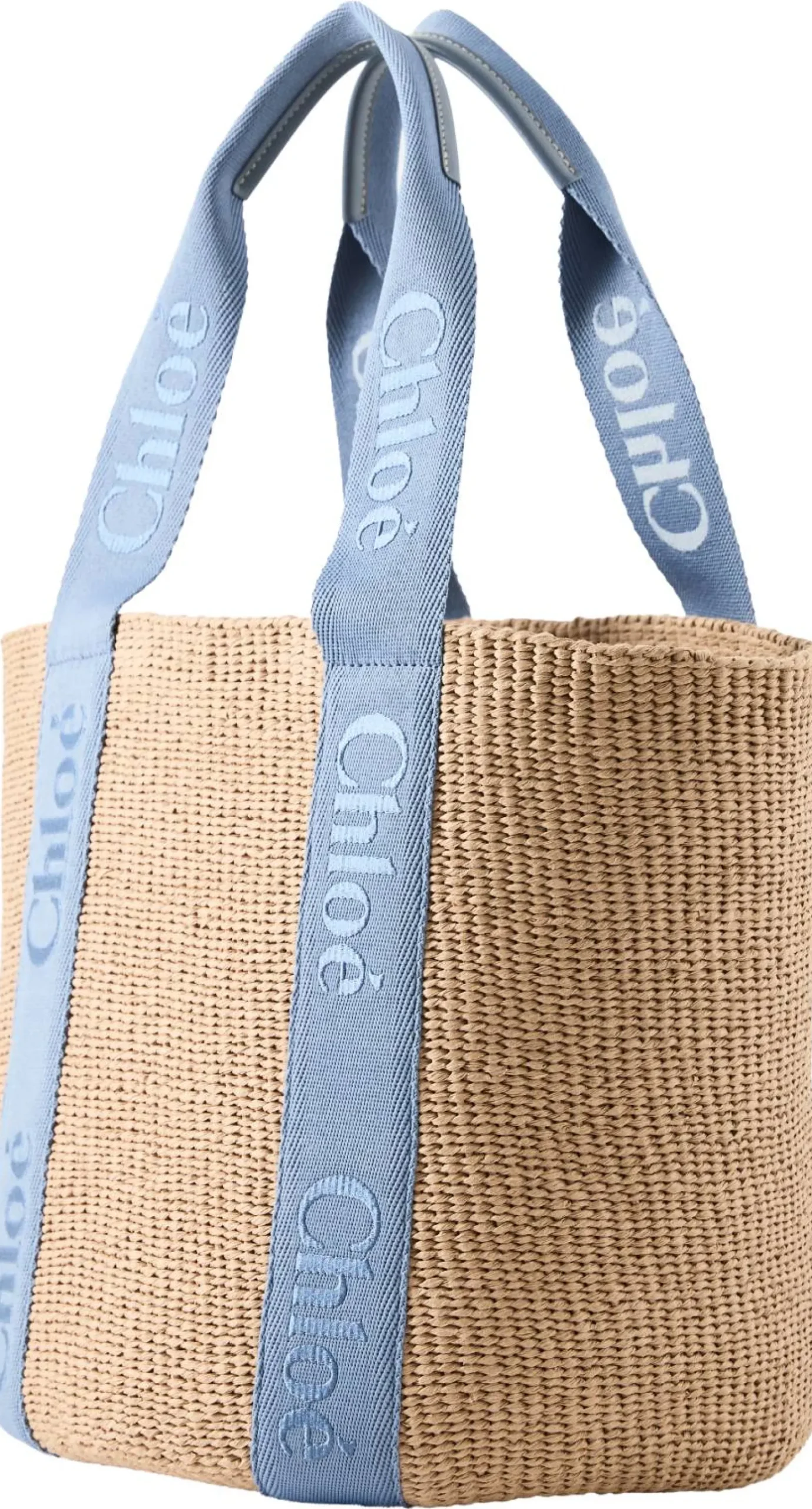 Schultertasche 'Medium Woody Basket' Ashes Blue