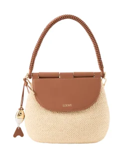Schultertasche Paula’s Ibiza ‘Pescador Medium’ Natural/Tan