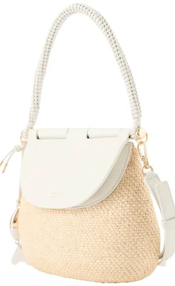 Schultertasche Paula’s Ibiza ‘Pescador Medium’ Natural/White