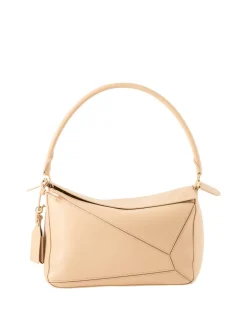 Schultertasche Paula's Ibiza ‘Puzzle Featherlight Medium’ Silk Beige