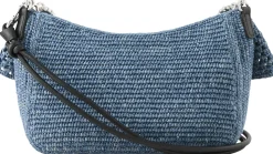 Schultertasche Paula's Ibiza 'Ola Crochet Medium' Denim Blue