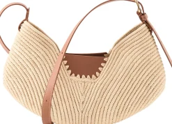 Schultertasche Paula's Ibiza 'Swing Medium' Natural/Tan