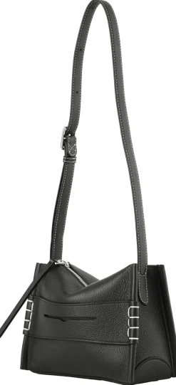 Schultertasche 'Small Messenger Loafer' Schwarz