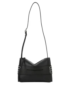 Schultertasche 'Small Messenger Loafer' Schwarz