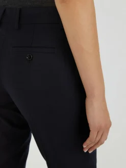 Schurwoll-Hose Marineblau