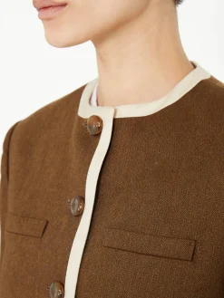Seidenblazer 'Renard Shamo' Braun