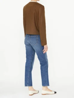 Seidenblazer 'Renard Shamo' Braun