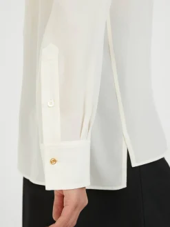 Seidenbluse Crème