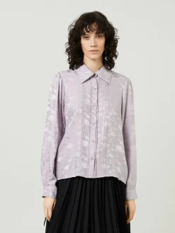 Seidenbluse 'Malibu' Violett