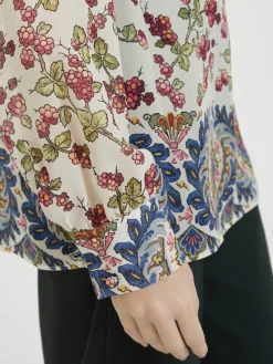 Seidenbluse Multi