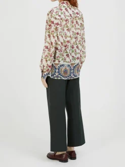 Seidenbluse Multi