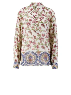 Seidenbluse Multi