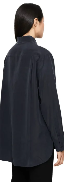 Seidenbluse 'Nemesia' Navy