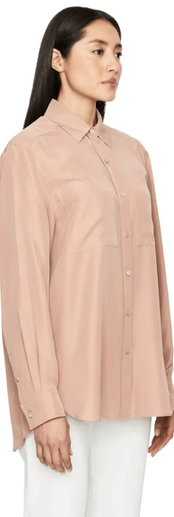 Seidenbluse 'Nemesia' Rosenholz
