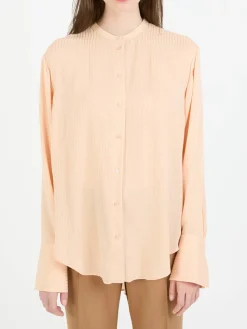 Seidenbluse Nude