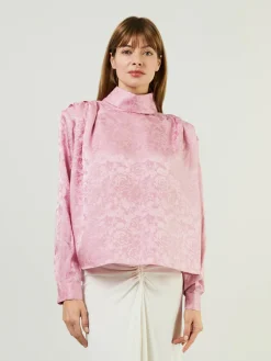 Seidenbluse 'Toulouse' Rosé