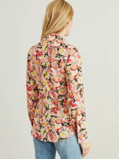 Seidenbluse 'Willow' mit floralem Print