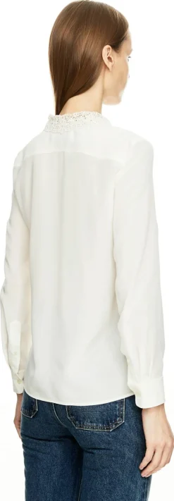 Seidenbluse 'Zola' Crème