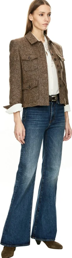 Seidenbluse 'Zola' Crème
