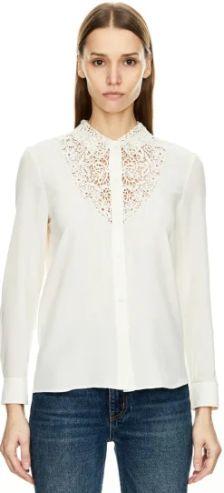 Seidenbluse 'Zola' Crème