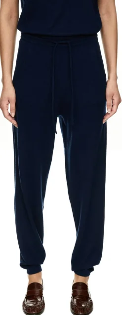 Seiden-Cashmere Jogginghose Midnight