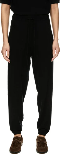 Seiden-Cashmere Jogginghose Black