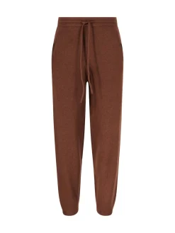 Seiden-Cashmere Jogginghose Choc Mousse