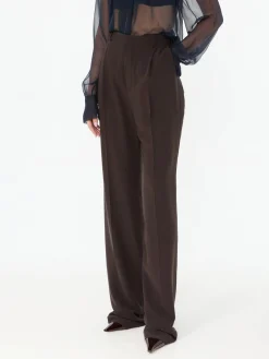 Seidenhose Braun