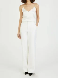 Seidenhose 'Chloé x Atelier Jolie' Eden White