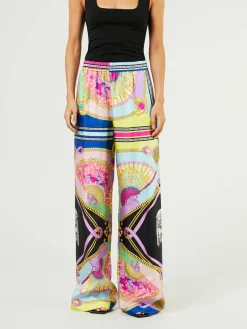 Seidenhose 'Ventagli' Multi
