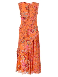 Seidenkleid 'Avrelie' Orange