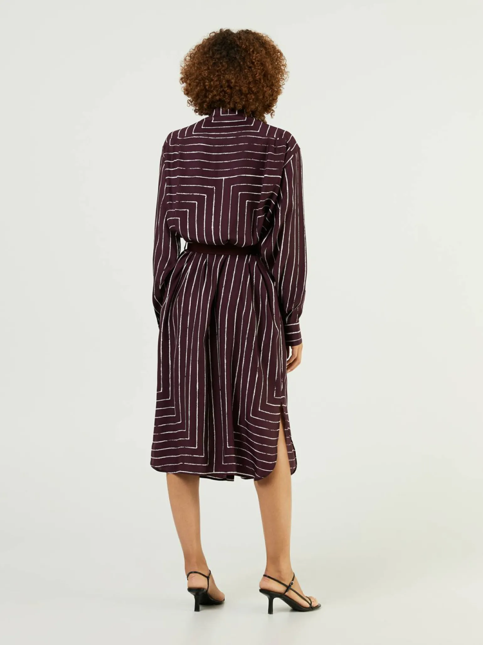 Seidenkleid Bordeaux