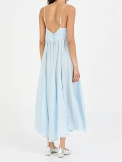 Seidenkleid Hellblau