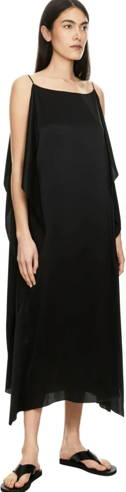 Seidenkleid 'Kylo' Schwarz