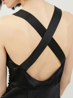 Seidenkleid 'Milo' Schwarz