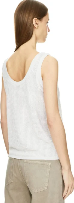 Seiden-Leinentop 'Emmily' Off White