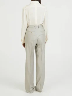 Seiden-Woll-Hose Grau